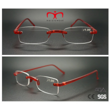 Neuestes Trendy und Qualität Tr90 Rimless Lesebrille (WRP507263)